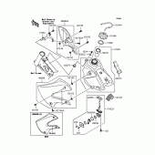 Схема узла: Топливный бак для Kawasaki KLX110 KLX110