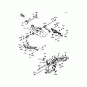 Схема вузла: Кріплення двигуна для Kawasaki ZR800 Z800 ABS