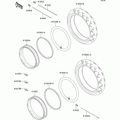Схема узла: Шины для Kawasaki VN1500 VN1500 Drifter