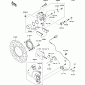 Схема вузла: Заднє гальмо для Kawasaki ZR750 Z750 ABS
