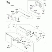 Схема вузла: Поворотники для Kawasaki ZX600 ZZ-R600