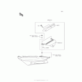 Схема вузла: Аксесуари (Tail Grip) для Kawasaki ZX1400 Ninja ZX-14R