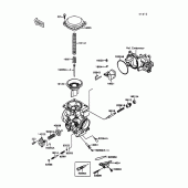 Схема вузла: Карбюратор parts(1/2) для Kawasaki VN1500 Vulcan 1500L