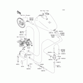 Схема вузла: Fuel evaporative system(ca) для Kawasaki VN1500 Vulcan 1500 Classic FI