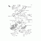 Схема вузла: Cowling(1/2)(upper) для Kawasaki ZR1000 Z1000