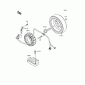 Схема вузла: Генератори для Kawasaki KL250 KL250 Super Sherpa