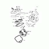 Схема вузла: Клапанна кришка для Kawasaki VN900 Vulcan 900 Custom