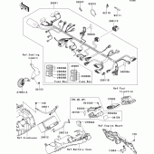 Схема узла: Электрооборудование для Kawasaki ZR750 Z750R ABS