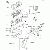 Схема вузла: Meter(s) для Kawasaki VN1600 VN1600 Mean Streak