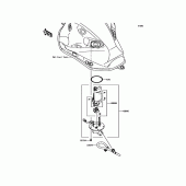 Схема вузла: Паливний насос Kawasaki ZR800 Z800