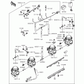 Схема вузла: Карбюратор(1/3) для Kawasaki ZR550 Zephyr