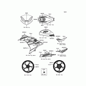 Схема вузла: Decals(Green) для Kawasaki EX300 Ninja 300