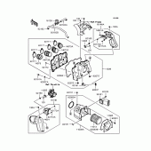 Схема узла: Воздушный фильтр для Kawasaki ZR1200 ZRX1200 DAEG