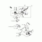 Схема вузла: Передній гальмівний циліндр Kawasaki ZX1000 Ninja ZX-10R ABS