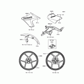 Схема вузла: Decals(White) для Kawasaki ER650 ER-6N ABS