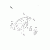 Схема вузла: Headlight(s) для Kawasaki ZX1100 Ninja ZX-11