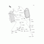 Схема вузла: Water pipe для Kawasaki KX450 KX450F