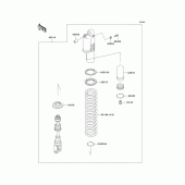 Схема вузла: Амортизатор для Kawasaki KLX650 KLX650R