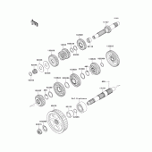 Схема вузла: Трансмісія для Kawasaki VN900 Vulcan 900 Custom
