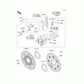 Схема вузла: Переднє гальмо для Kawasaki EX650 Ninja 650 ABS