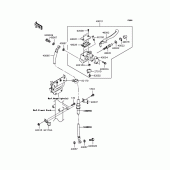 Схема вузла: Передній гальмівний циліндр для Kawasaki BJ250 250TR