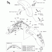 Схема вузла: Крило для Kawasaki VN1700 VN1700 Classic Tourer ABS