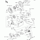 Схема узла: Starter motor для Kawasaki ZR800 Z800