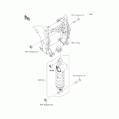 Схема узла: Амортизатор задний (s) для Kawasaki ZX1400 ZZR1400