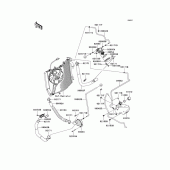 Схема узла: Труба водная для Kawasaki ZX1400 Ninja ZX-14