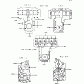 Схема вузла: Болти картера двигуна для Kawasaki ZR750 ZR-7