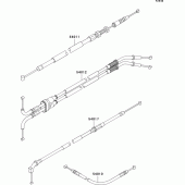 Схема вузла: Троси для Kawasaki ZX1200 Ninja ZX-12R