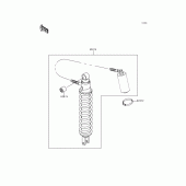 Схема вузла: Амортизатор для Kawasaki KMX125