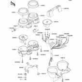 Схема узла: Meter(s) для Kawasaki ZR1200 ZRX1200