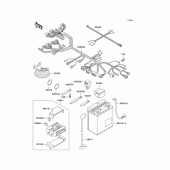 Схема вузла: Електроустаткування для Kawasaki ZX1100 GPZ1100