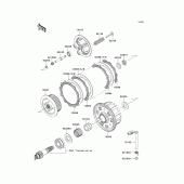 Схема узла: Сцепление для Kawasaki ZR800 Z800