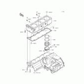 Схема узла: Цилиндр/Поршень для Kawasaki ZR1200 ZRX1200 DAEG