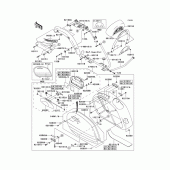 Схема вузла: Кофри для Kawasaki VN1600 Vulcan 1600 Nomad