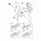 Схема узла: Крыло для Kawasaki EX250 Ninja 250