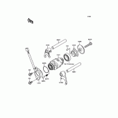 Схема вузла: Gear Change Drum/Shift Fork(s) для Kawasaki KLX110 KLX110