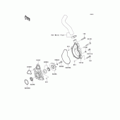 Схема вузла: Водяний насос Kawasaki ER650 ER-6N ABS