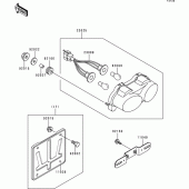Схема вузла: Taillight(s) для Kawasaki ZX900 Ninja ZX-9R
