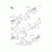Схема вузла: Step для Kawasaki KL650 KL650 Tengal