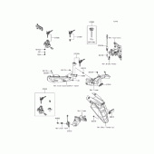 Схема вузла: Замок запалювання для Kawasaki EX400 Ninja 400R ABS