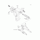 Схема вузла: Suspension для Kawasaki KLX110 KLX110