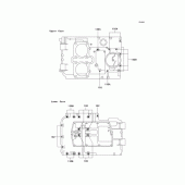Схема вузла: Болти картера двигуна для Kawasaki ER500 ER-5