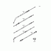 Схема узла: Тросики для Kawasaki ZX400 ZXR400R