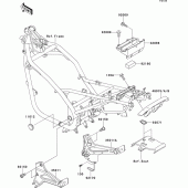 Схема вузла: Кронштейн Kawasaki ER500 ER-5