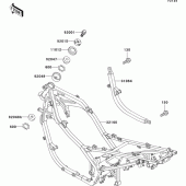 Схема вузла: Рама для Kawasaki EX500