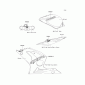 Схема вузла: Decals(black)(zx636-b1) для Kawasaki ZX636 Ninja ZX-6R