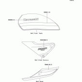 Схема вузла: Decals(gray) для Kawasaki ZR1100 Zephyr 1100RS